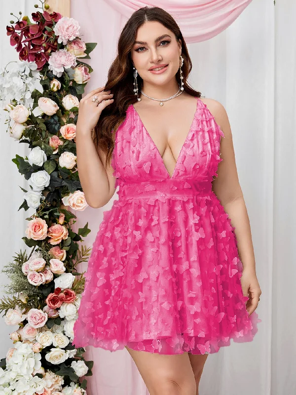 Radiant Ruffle Elegance Chic Pink Party Dress