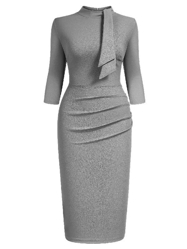 Tit Neckline Mid Sleeves Bodycon